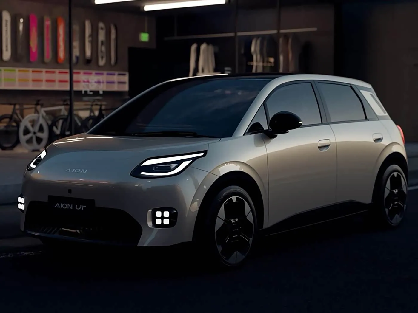 Mini hatchback elétrico puro de nova energia AION UT Venda quente EV híbrido de lítio da joint venture GAC preço baixo