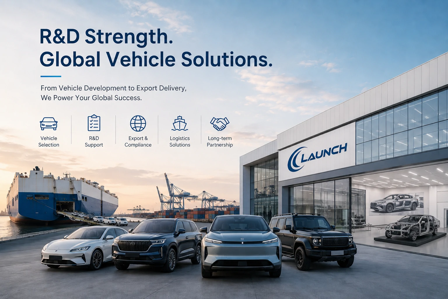 Projeto de lançamento: como a força da pesquisa e desenvolvimento automotivo apoia o fornecimento global de veículos