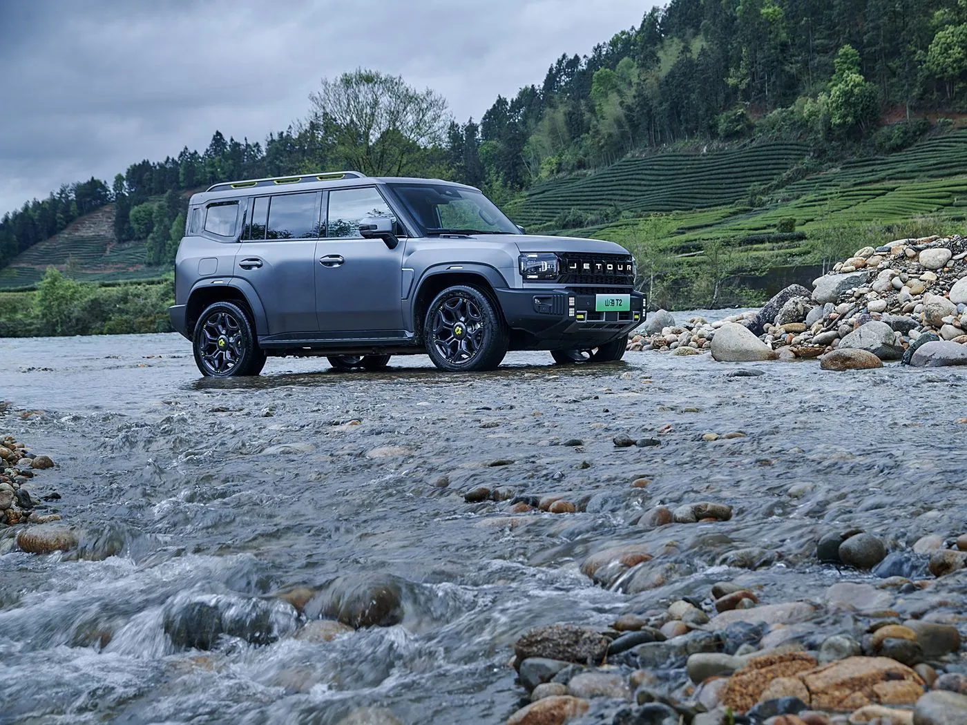 Jetour T2 SUV Versão Híbrida Euro VI Nova Chegada Luz Turbo ACC Caixa de Velocidades Automática Couro Direção Esquerda