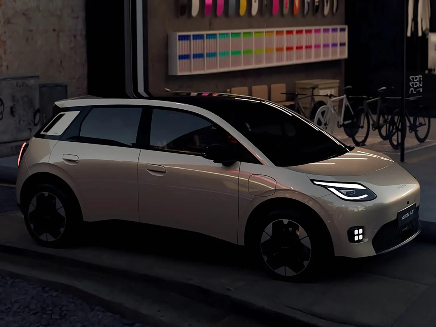 Mini hatchback elétrico puro de nova energia AION UT Venda quente EV híbrido de lítio da joint venture GAC preço baixo