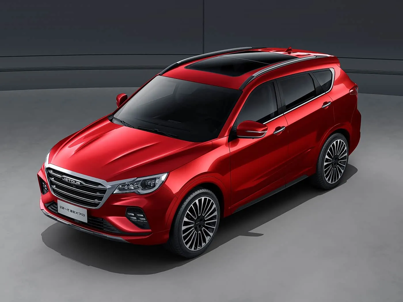 Novo chery jetour x70 suv acionamento automático euro vi emissão liga rack de teto câmera traseira assentos de couro