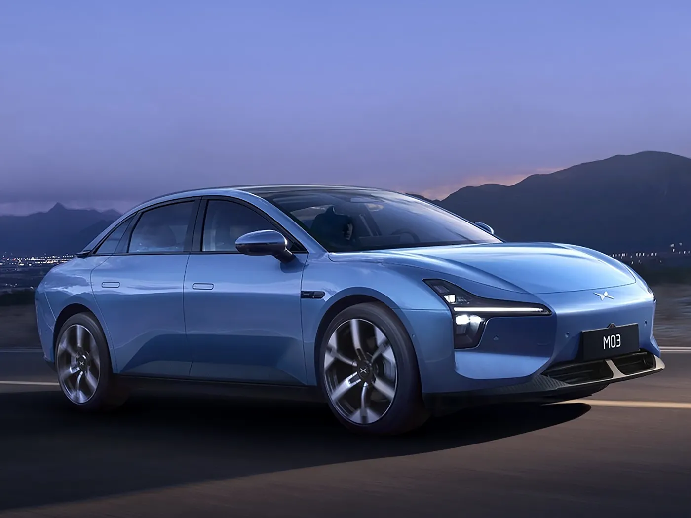 Xiaopeng 2025 Mona M03 Sedan elétrico de longo alcance 515 km Novo veículo energético SUV e Hatchback EV bateria de lítio