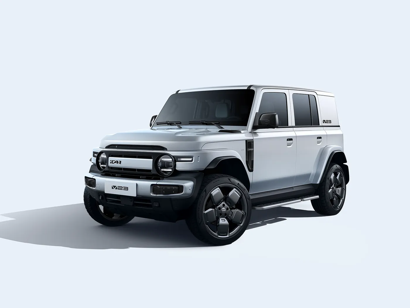 Chery ICar V23 EEC Certificado Mini SUV Híbrido Elétrico de Alta Velocidade 4WD Bateria de Lítio Off-Road Direção Esquerda Veículo de Nova Energia
