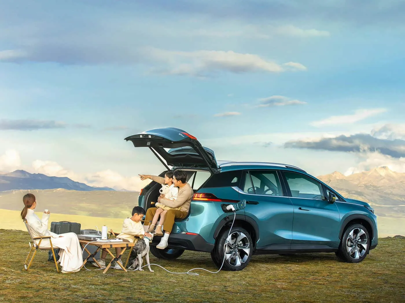 AION V Tyrannosaurus Luxury Electric SUV Ultimate Left Driving Experience com recursos avançados Novo veículo de energia