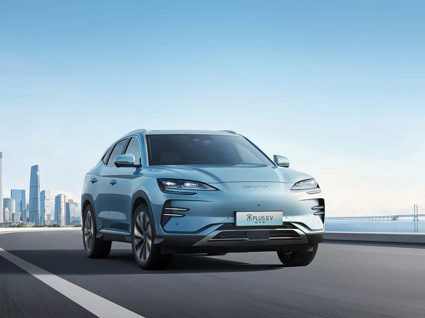 BYD Song Plus SUV AWD automático com câmera traseira bancos de couro combustível híbrido direção esquerda