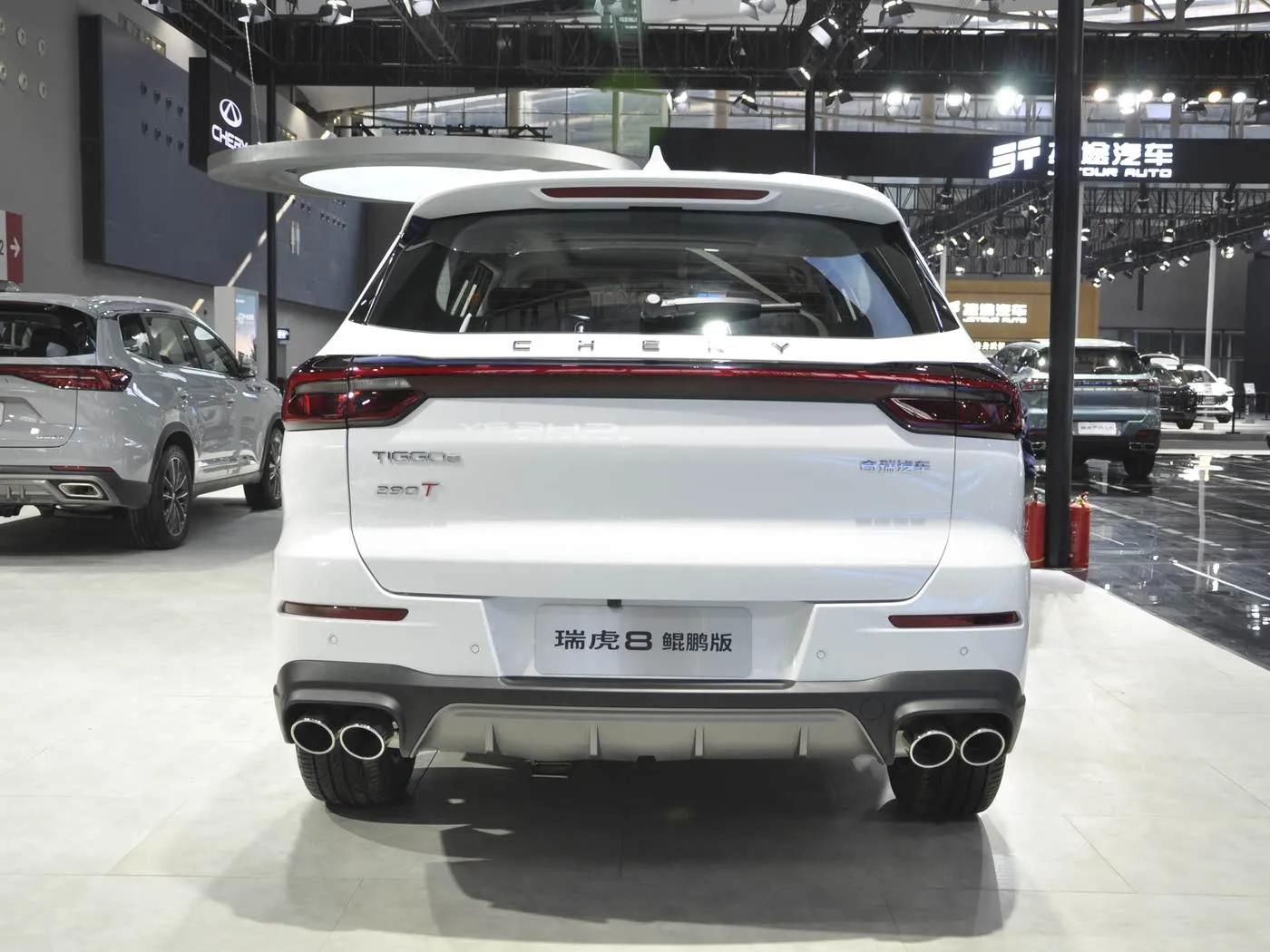 Chery ruihu8 tiggo turbo suv venda quente euro vi r18 couro novo automático fwd r18 liga de metal choque gás/gasolina movimentação esquerda escuro
